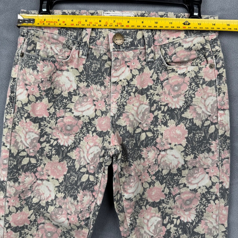 Current Elliott Floral Print Jeans Size‎ 25 Stiletto Phoenix Skinny Denim - Picture 5 of 9